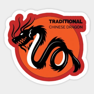 Traditional Chinese Dragon Sticker